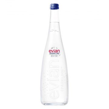 אוויאן מים מוגזים 750 מ"ל זכוכית